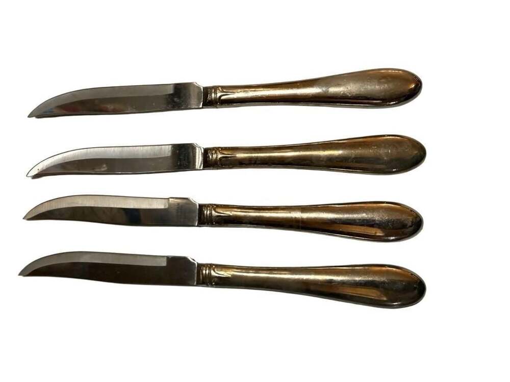 Set of 4 Gorham Stainless Steel Steak Knives